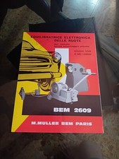EQUILIBRATRICE ELETTRONICA RUOTE AUTO EPOCA brochure originale 1963