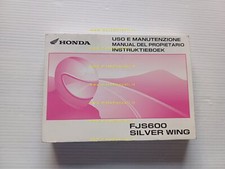 Honda FJS 600 Silver Wing 2001 manuale uso manutenzione originale italiano