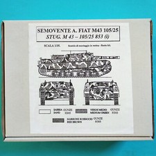 Semovente Fiat Ansaldo M43 105/25 Bassotto 1:35 StuG. M43 CRI.EL. - MODELLLING
