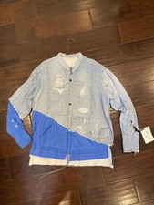 greg lauren colorblock giacca