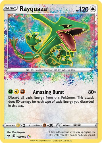 Rayquaza 138 185 pokemon - 138/185,