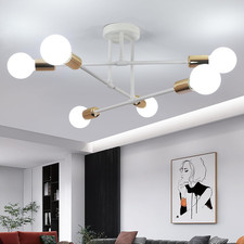Lampadario Da Soffitto, Plafonier Moderna a 6-Luci, Lampadari Camera Da Letto Bi