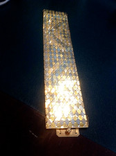 Importante Bracciale oro bianco/giallo satinato.18kt. Anni '40. Gr.96,2 -