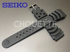 Cinturino orologio Seiko Z20 4HX0JB gomma nera 20 mm MONSTER per SKX779 SKX781 con PINS