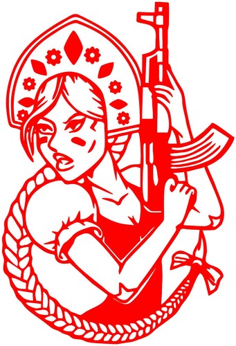 Adesivo russia matröshka - adesivo,