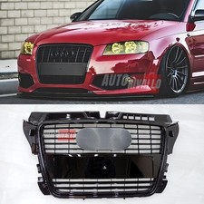 Audi A3 8P S3 S-Line 2009-2012 Griglia Anteriore S3 Look Calandra Nero Lucido
