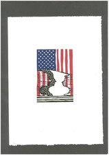 Serigrafia firmata JASPER JHONS - su carta originale anni 2000