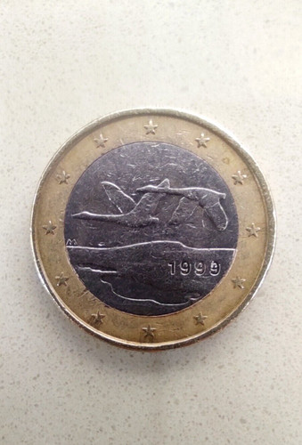 Moneta euro rara finlandia - rara,