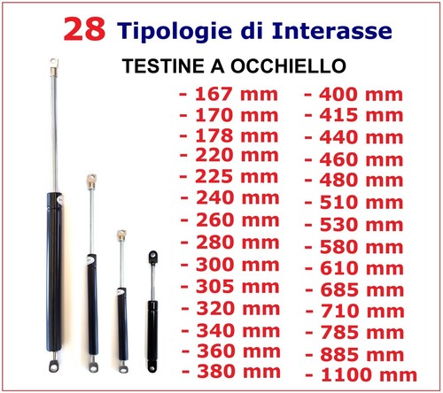 Pistone molla gas testine a - pistone,