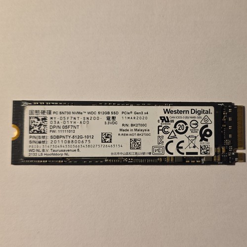Sn730 512go ssd nvme m - 512go, m.2