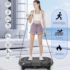 PEDANA VIBRANTE BASCULANTE FITNESS PIATTAFORMA CON ELASTICI BLUETOOTH PALESTRA
