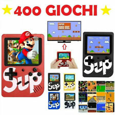 CONSOLE VIDEOGIOCO PORTATILE 400 GIOCHI 8 BIT SUP TV COLORI RETRO GAME BOY