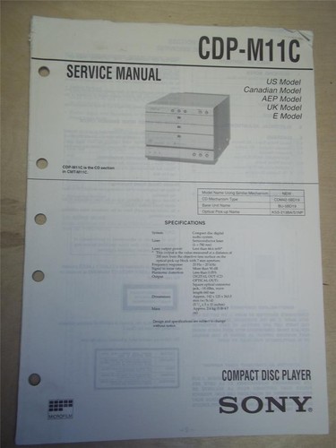 Sony manuale servizio - sony,