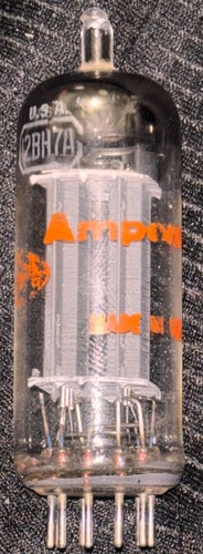12bh7a amperex label rca - amperex,