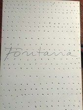 Lucio FONTANA Composizione originale "Concetto spaziale", 1969 / Targa firmata