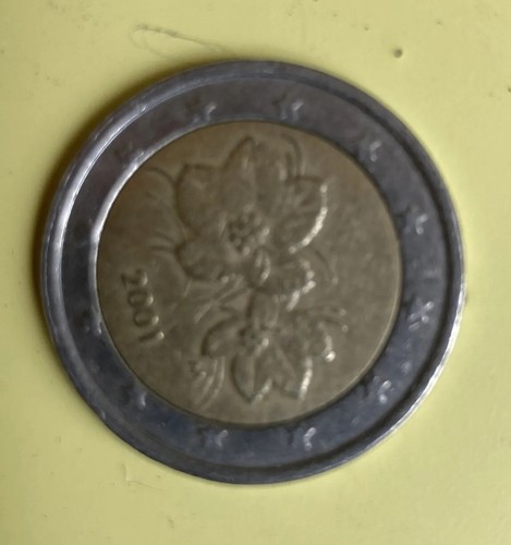 Moneta euro rara del 2001 - euro,