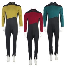 Tuta ST The Next Generation Picard rossa uniforme TNG Flotta Stellare blu oro