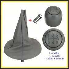 POMELLO E CUFFIA LEVA CAMBIO PER FIAT PANDA 169 03 IMPUGNATURA 5 MARCE MANOPOLA