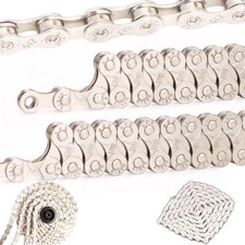 Catena Bici MTB Strada Bicicletta 6 7 8 10 11 Singola Velocità Acciaio 116 Link Catene