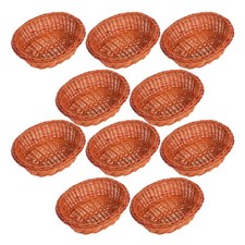  10 Pcs Cestino Intrecciato Naturale Cesto Di Frutta Per La Cucina