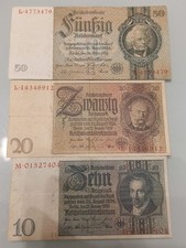 Banconote 50 , 20 e 10