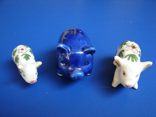 Lotto statuine maiale - lotto,