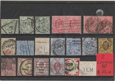 PERFIN GRAN BRETAGNA EdoardoVII° tutti differenti, DA ESAMINARE CON ATTENZIONE