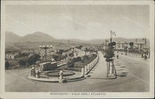 cr129 cartolina benevento citta' viale degli atlantici  1937 campania