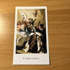 FIGURINA SANTINO CON PREGHIERA CHIESA S. TERESA D'AVILA 