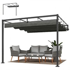 Outsunny Pergola Addossata 3x3
