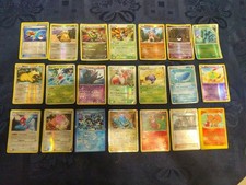 Pokemon Vintage - Lotto Pokémon Vintage Feraligatr - Kyurem - Wailord Ex 21 Cart