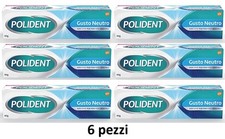 6 POLIDENT 40G Adesivo Protesi