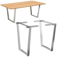 Gambe Tavolo 2x Acciaio Inox