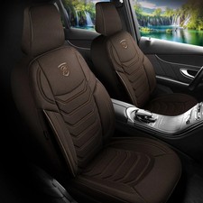 Coprisedili adatti per Ford Fiesta in marrone con tasca posteriore