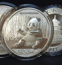 Panda China 2017 Plata maciza