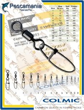 Moschettone interlock con girella Colmic