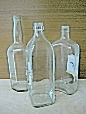 3 BOTTIGLIE VETRO LIQUORI VINTAGE ANTICA  VECCHIA BOTTIGLIA SECOLO SCORSO