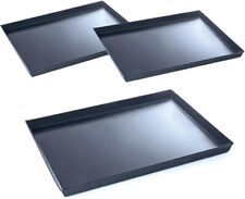 [1 o 3] Teglie per Pizza in Lamiera Blu 30x40 cm - Bordo Teglia da 3 cm - 3003F