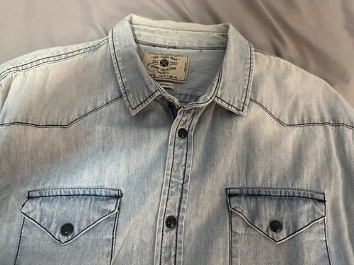 Zara men denim shirt size - shirt,