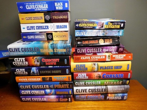 Lot clive cussler books - of,