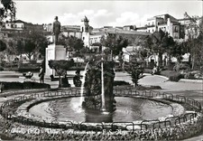 ai543 cartolina melfi ville e monumento a f.s.nitti provincia di potenza