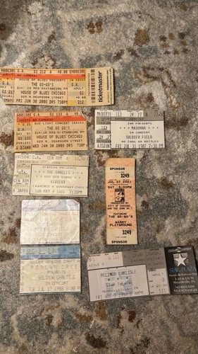 Biglietti concerto vintage