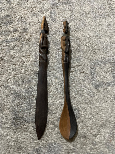 Vintage african hand carved - african,