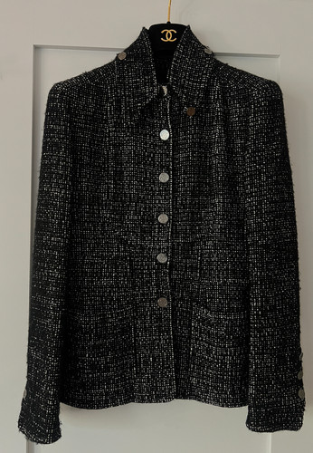 Chanel 02a black tweed - 02a,