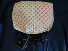 Lotto Naj-Oleari anni 80 - trousse beauty grande, portafoglio e fermaglio