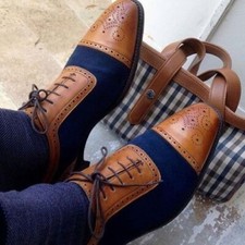 Scarpe in pelle bicolore