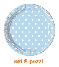 x Set 8 Pezzi Piatti 23cm