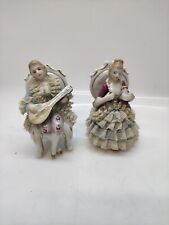 COPPIA STATUINE IN PORCELLANA NOBILTA DEL 700 Royal Porzelam