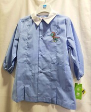 Grembiule Asilo Bambino Siggi 3 Anni Azzurro 98 cm tg.50 Dinosauro Tinta Unita
