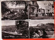 CARTOLINA  ORTE  B/N   VIAGGIATA 1957  4  VEDUTE   REGALO
